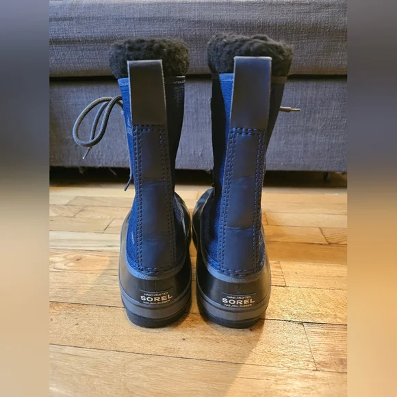 Sorel 1964 PAC Nylon Waterproof Snow Boots in Navy, Black | Mens Size 10 - Picture 14 of 16